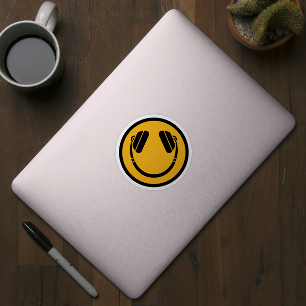 Smiley Emoji Headphones by Stylecombinator